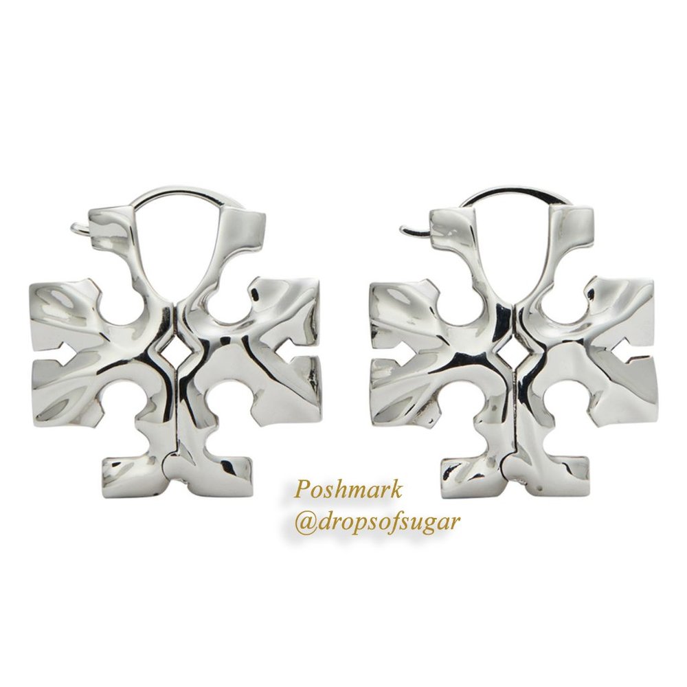 NWT Tory Burch Roxanne Hidden Logo Earring (BRAND NEW AUTHENTIC with DUST BAG)